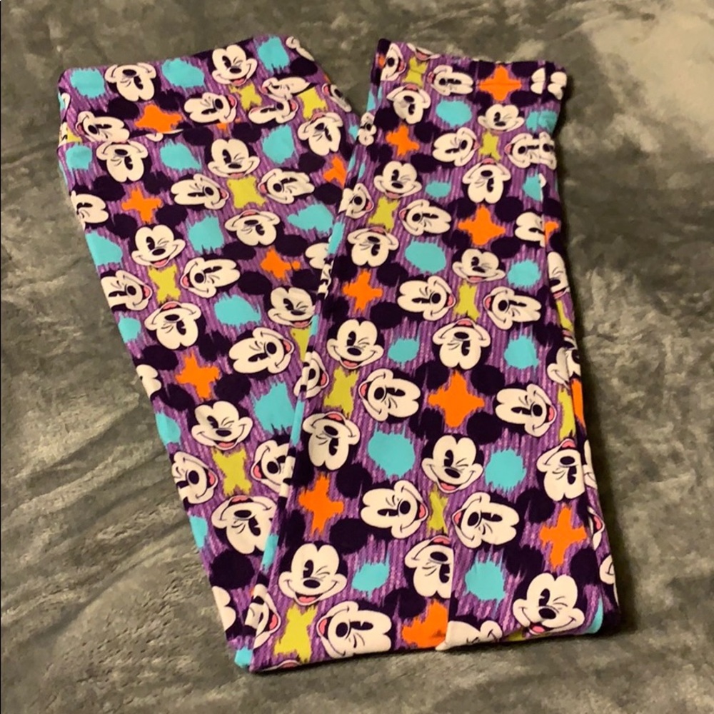 LuLaRoe OS Disney Leggings Mickey Mouse